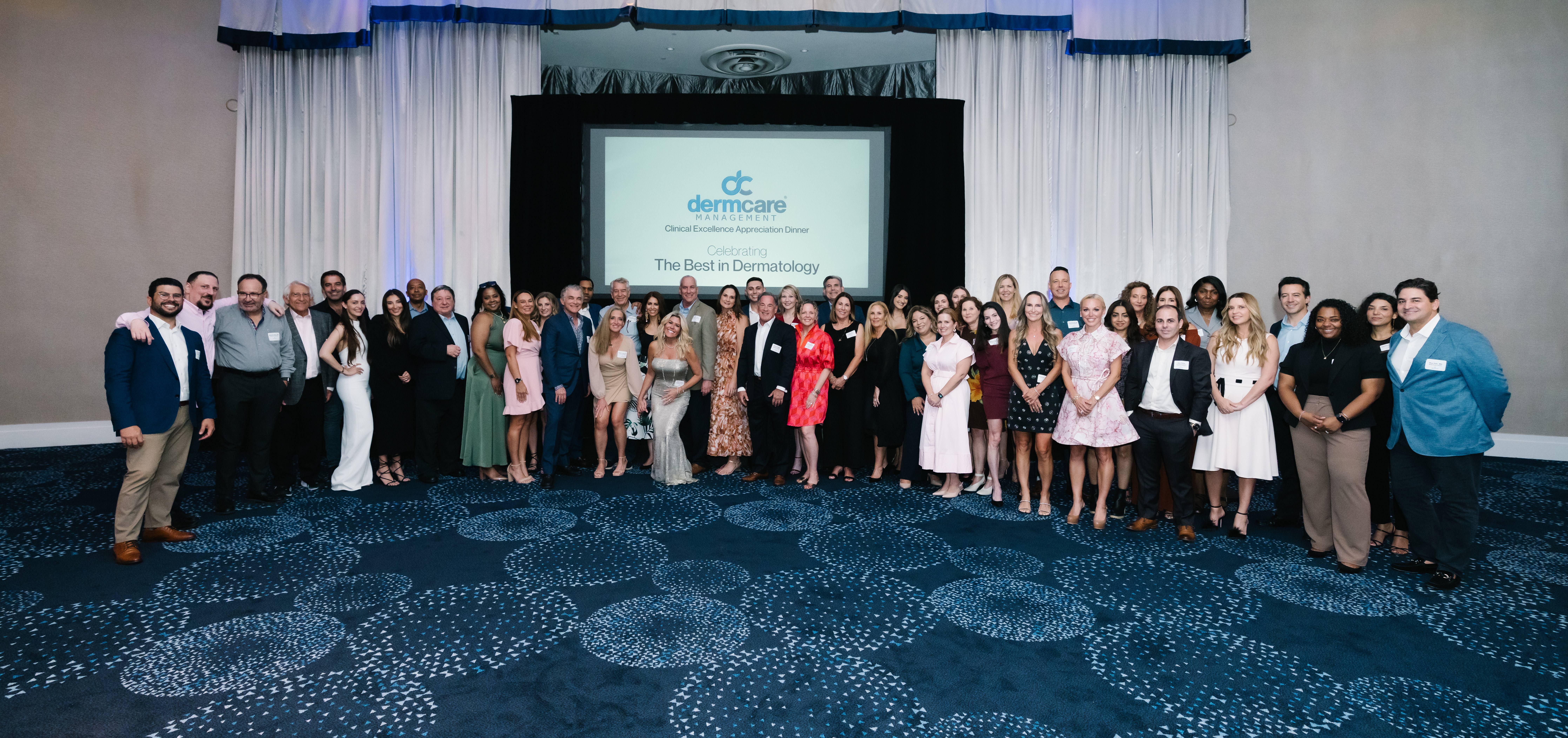 DermCare clinical teams gathered at the Clinical Excellence Appreciation Dinner